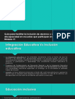 Guía para Facilitar La Inclusión de Alumnos