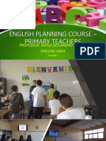 English Planning Course - Primary Teachers: Professor: Diego Alejandro Ospina English Area