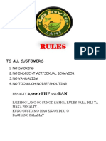 Rules: To All Customer'S