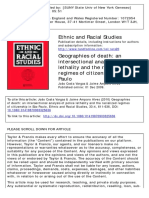 Geographies of Death: An Intersectional Analysis of Police Lethality and The Racialized Regimes of Citizenship in São Paulo