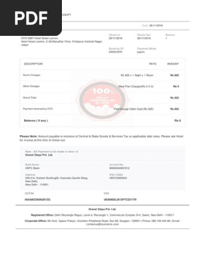 Payment Receipt