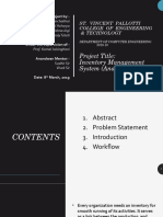 Project Title: Inventory Management System (Anandwan) : St. Vincent Pallotti College of Engineering & Technology