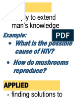 Simply To Extend Man's Knowledge Pure Research: Example