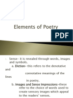 Understanding Elements of Poetry and Drama