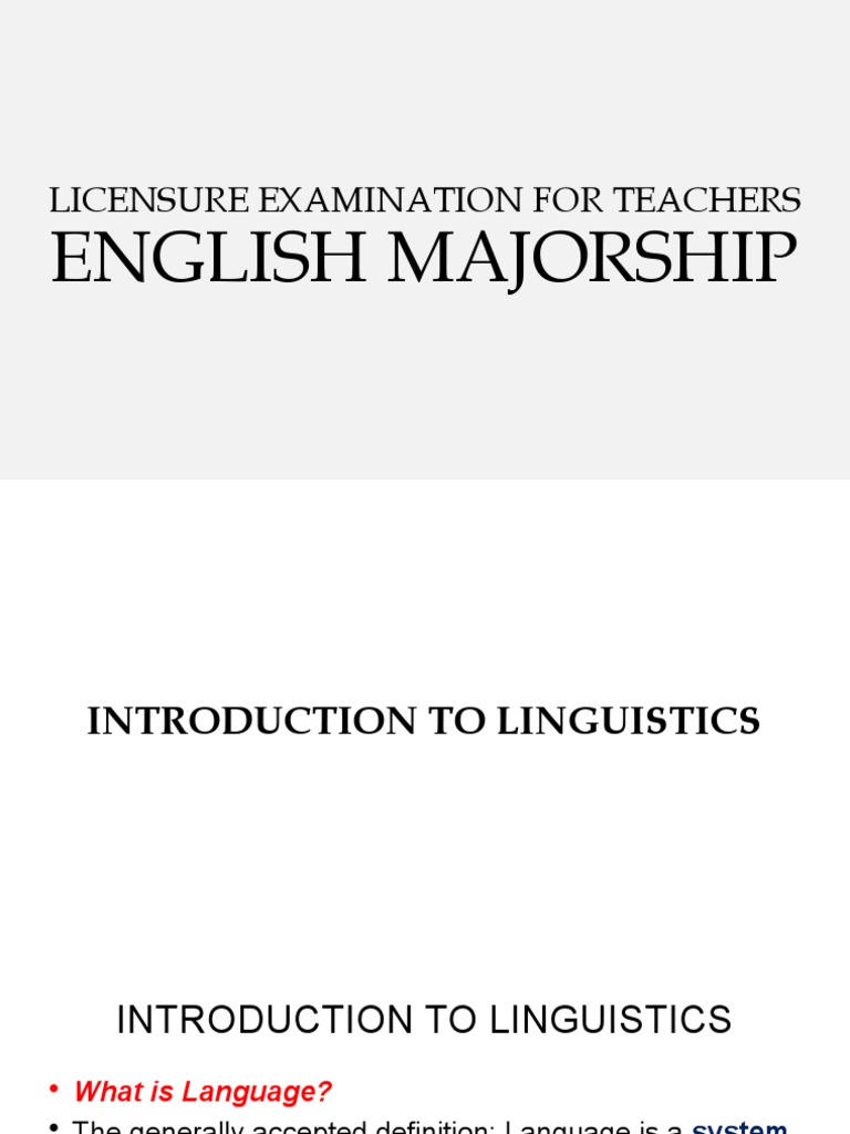 English Specialization PDF Linguistics