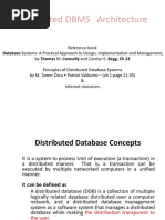 Distributed DBMS Architecture