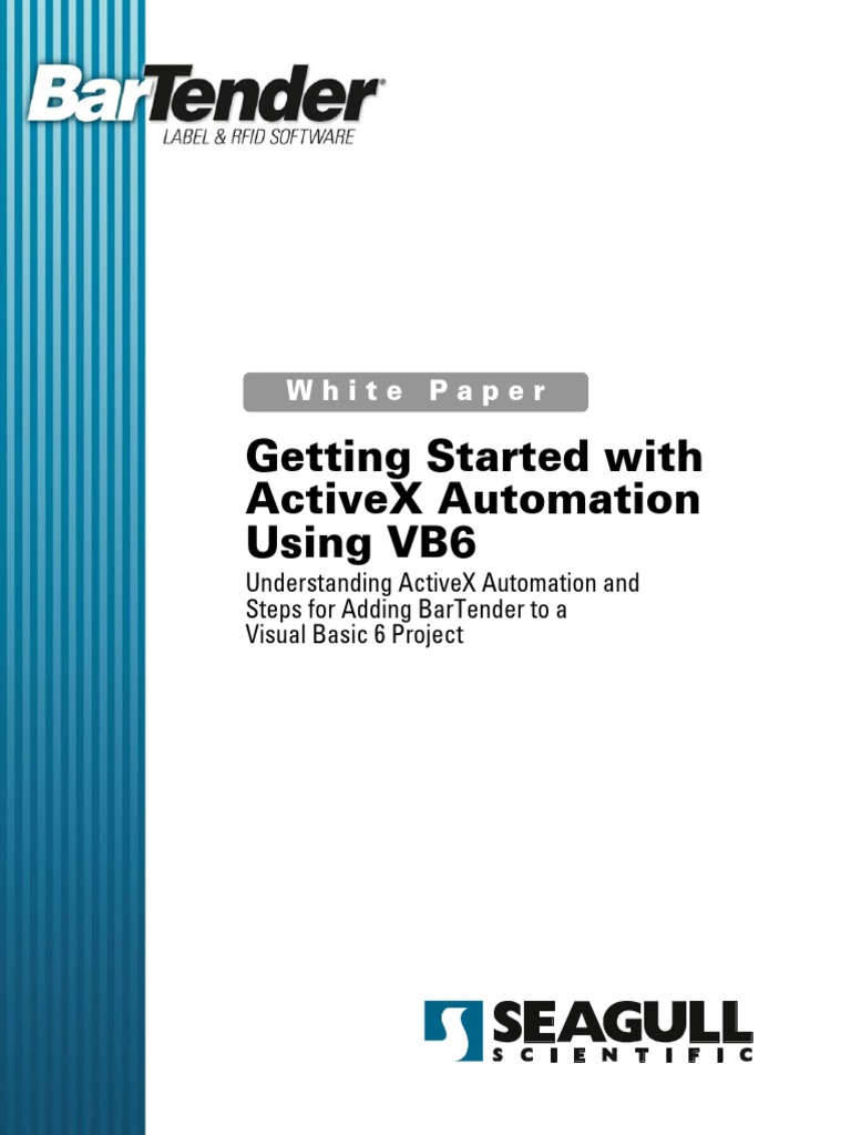 Getting Started With Activex Automation Using Vb6: White Paper | PDF ...