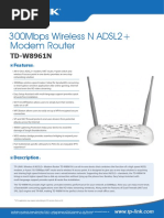 TD-W8961N V1 Datasheet PDF