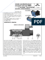 Electrically controlled directional valve data sheet