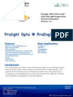 Features Main Applications: Prolight Pace-21Fxl-Xc3P 21W Cob Light-Engine Leds Technical Datasheet