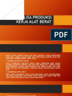 Analisis Produksi Alat Berat