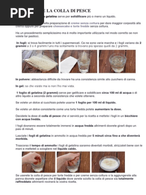 Come Usare La Colla Di Pesce