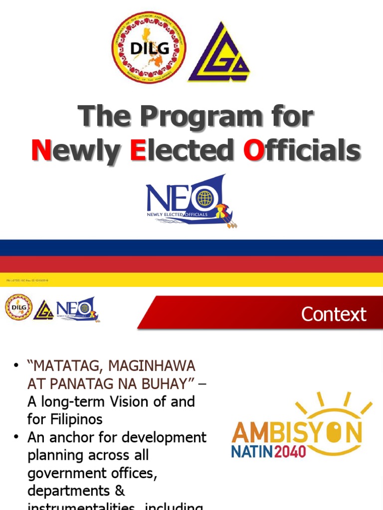 Framework On Newly Elected Officials Program | PDF | Governance ...