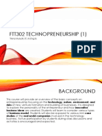 Ftt302 Technopreneurship (1) : Trisna Mulyati, ST, M.Eng - SC