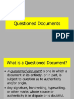 Introduction To Forensic Science Questioned Documents