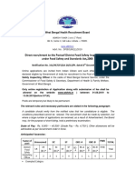 District Food Safety Inspecting Officer