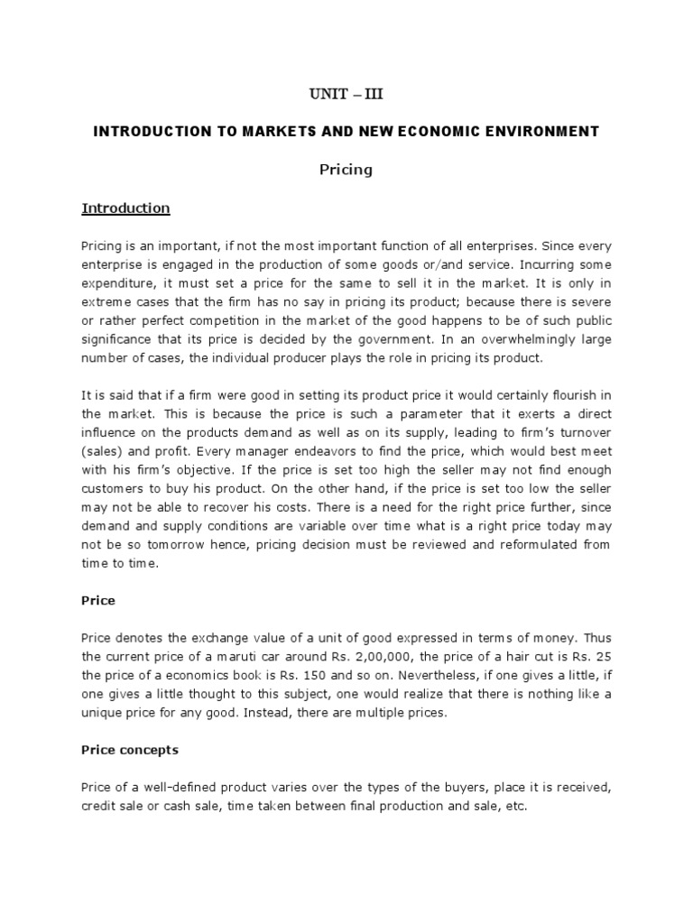 Pricing Economics | PDF | Monopoly | Supply And Demand