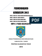 Kurikulum 2013 Standar Kompetensi Kelulusan SMP