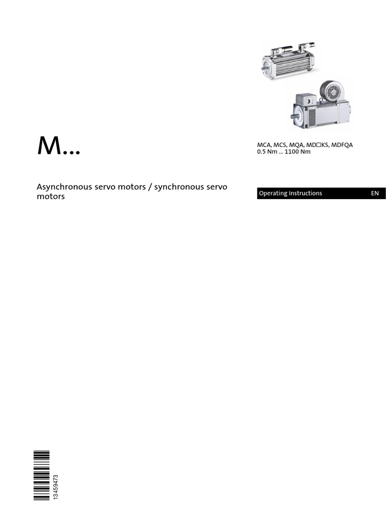 Servo Motors Manual PDF PDF Electric Motor Belt (Mechanical)