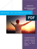 Proposal of Psychoeducation: Arranged by Tuthi Farhiyah Alawiyah 11661203538