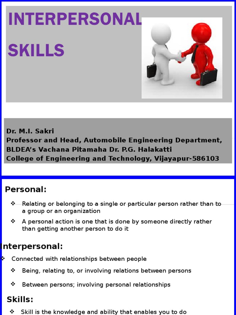 Enhancing Interpersonal Skills for Success | PDF | Interpersonal ...