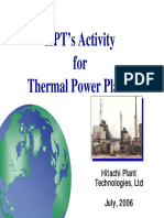 HPT's Activity Report for Thermal Power Plants
