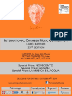 International Chamber Music Competition Luigi Nono 23rd Edition