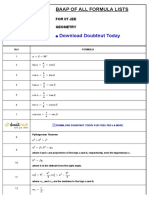 Doubtnut Today: Baap of All Formula Lists