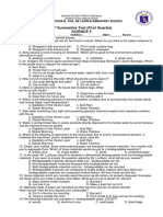 2 Summative Test (First Quarter) Science 5: Doña Narcisa B. Vda. de Leon Elementary School