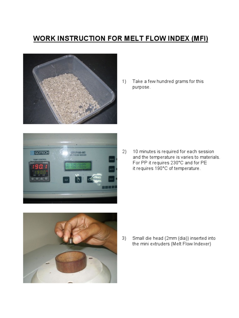 Work Instruction For MFI | PDF