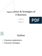 Applications & Strategies of E-Business