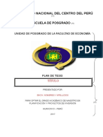 Esquema Basico de Un Proyecto e Informe Final de Tesis