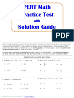 Pert Math Practice (Complete Packet)