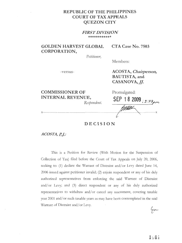 Jile' ' TL Republic of The Philippines Court of Tax Appeals Quezon City PDF Withholding