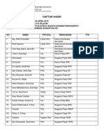 Daftar Hadir Study Banding