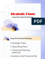 Strategic Plans: Long-Term Financial Planning