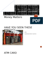 Unit 6 Money Matters