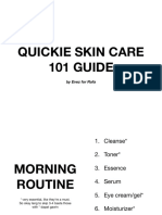 Quickie Skin Care 101 GUIDE: by Evez For Rafa