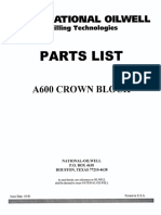 A600 Crown Block Part List
