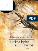 Nikos Kazantzakis Ultima Ispită a Lui Hristos