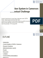 Health Information System in Cameroon Faces Contextual Challenges