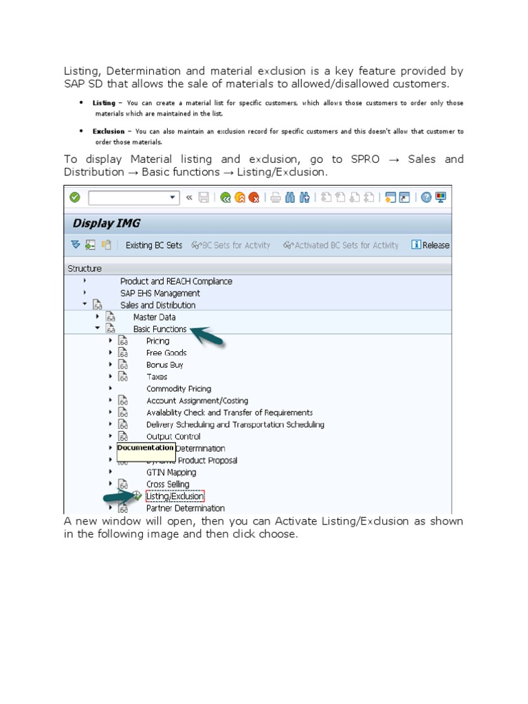 Material Listing Exclusion PDF