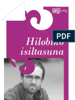 Irakurzaleen Txokoa / Julen Gabiria Itzultzaileagaz Berbetan. Arnaldur Indridasonen "Hilobien Isiltasuna" Eleberria.