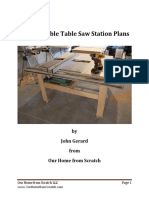 Customizable Table Saw Station Plans: by John Gerard From Our Home From Scratch