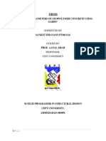 Thesis "Durability Parameters of Geopolymer Concrete Using GGBFS"