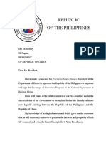 Republic of The Philippines: Exchange of Executive Program of The Cultural Agreement