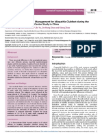 Clinical Efficacy of Ponseti Management For Idiopathic Clubfoot During The Neonatal Perioda Single Center Study in China
