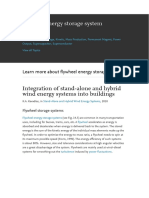 Ywheel Energy Storage System: Integration of Stand-Alone and Hybrid Wind Energy Systems Into Buildings