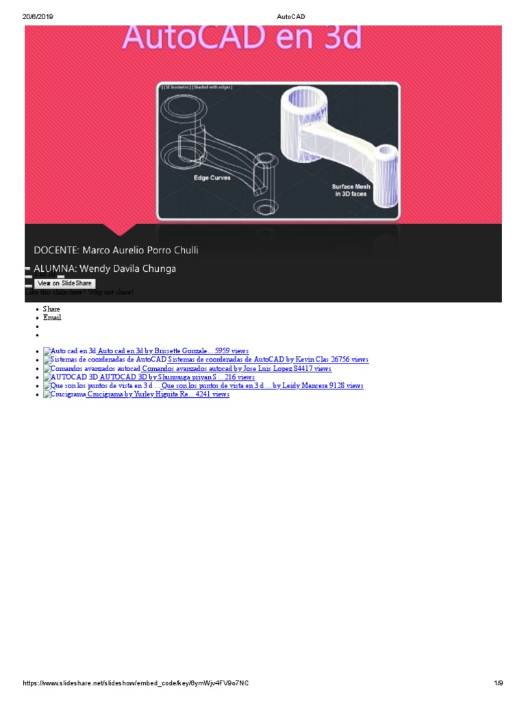 AutoCAD 3D Techniques and Commands | PDF
