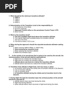 DGCA Regulations - Altimeter, TCAS RA, GPWS Question Bank